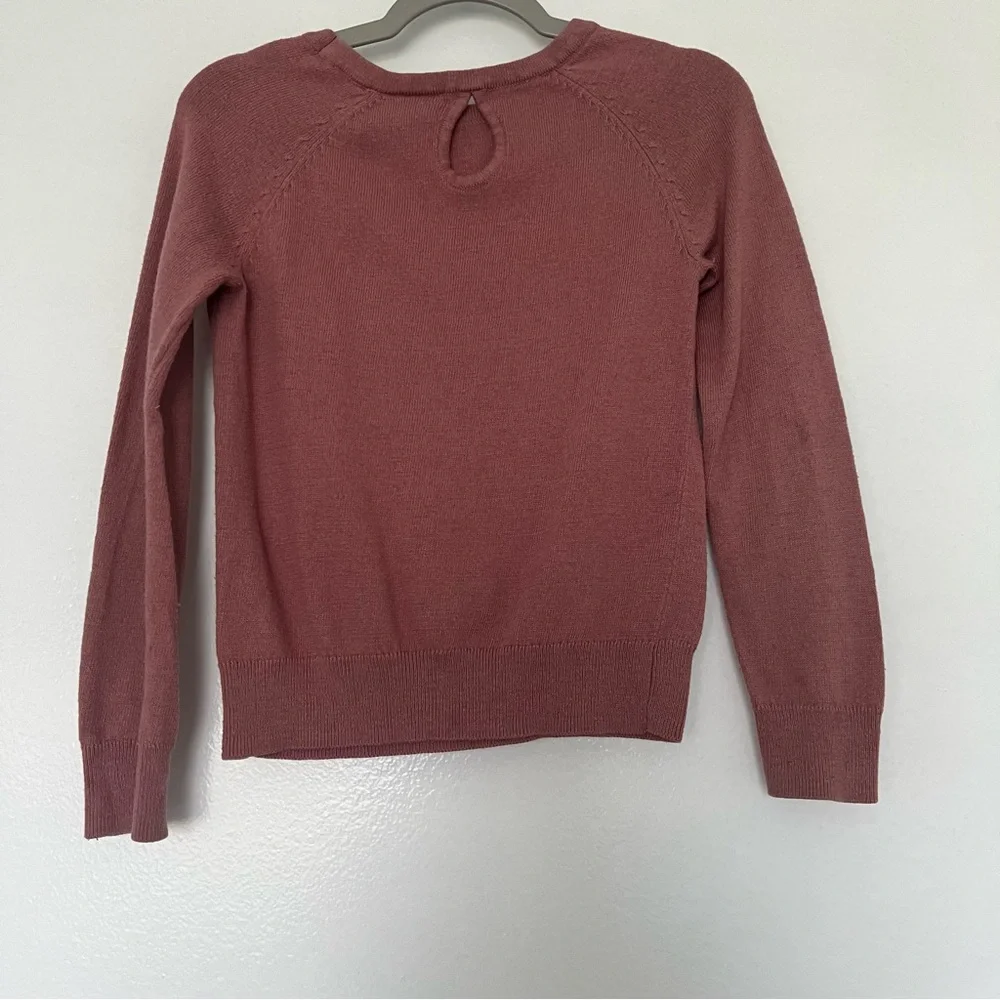 The Children's Place Girls Sweater‎ With Cat Face and sequins Size S 5/6